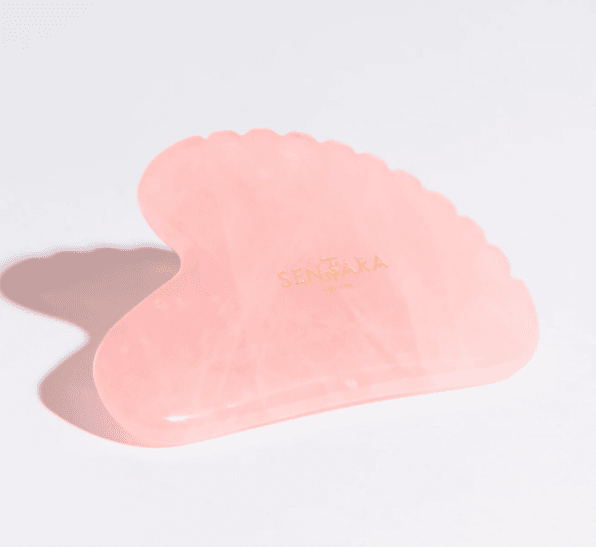 GUA SHA A DENTS-QUARTZ ROSE — Sentara